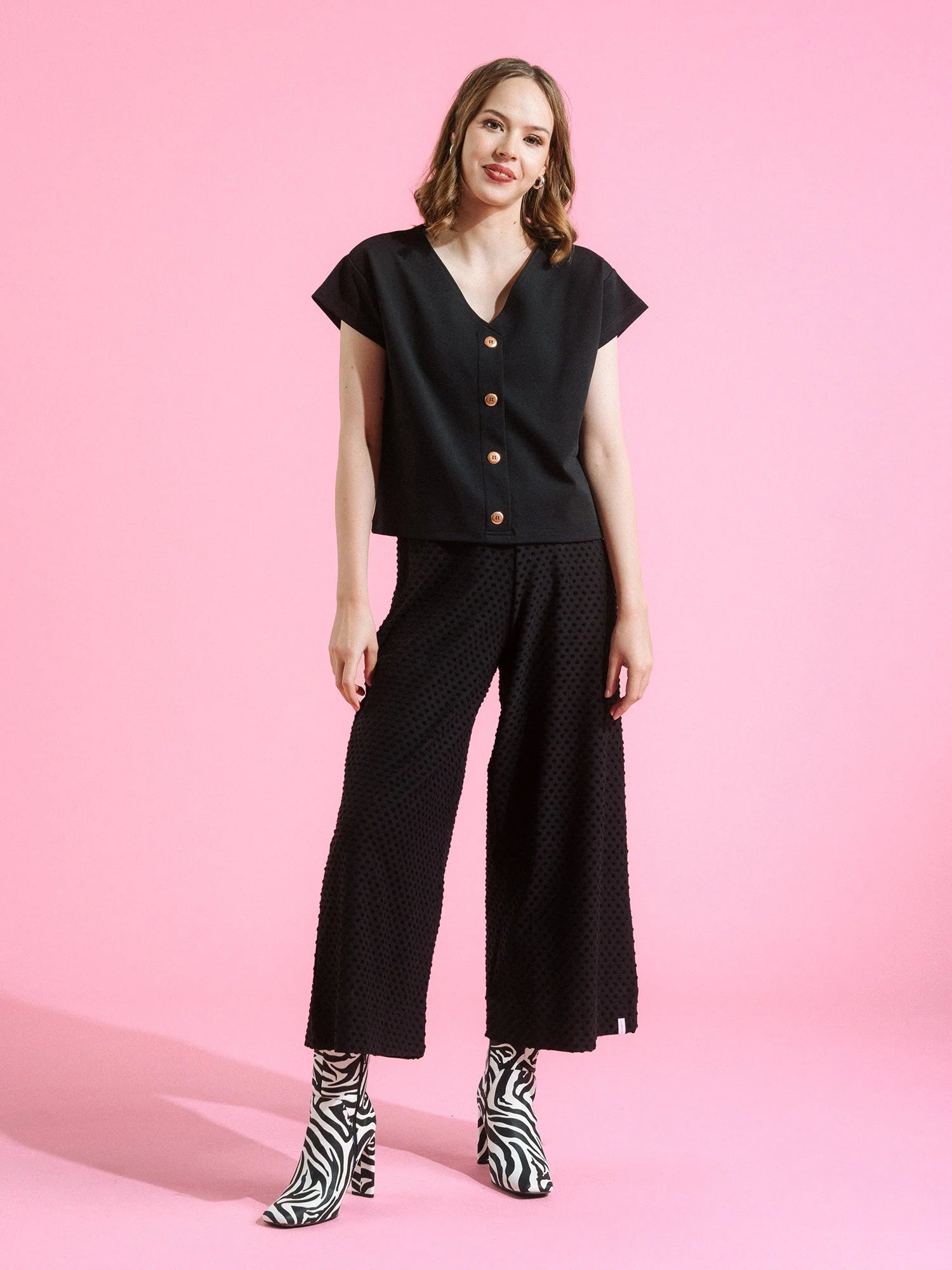 Alex Culottes - Black Dot