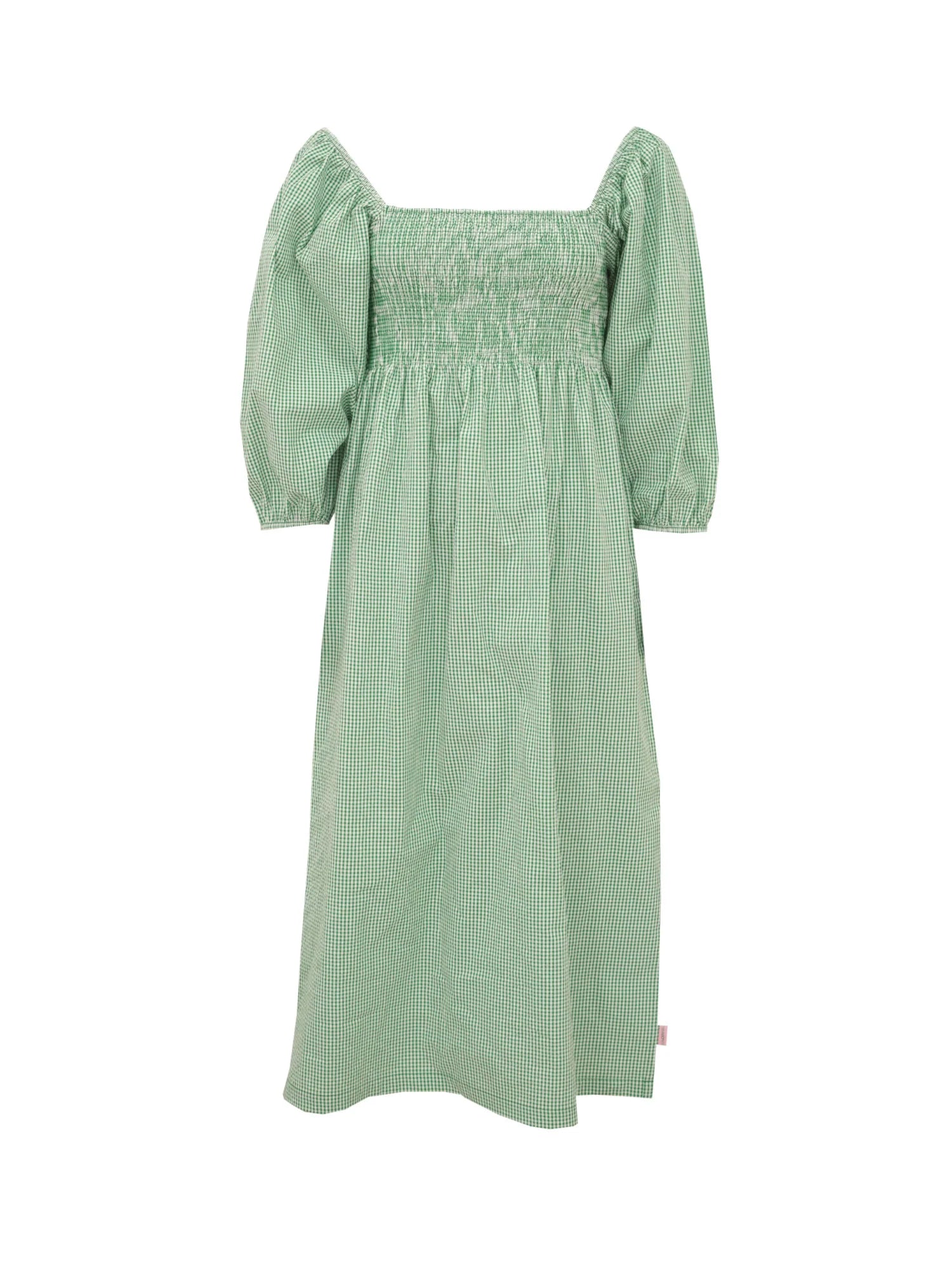 Esme Dress - Gingham Green