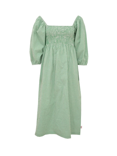Esme Dress - Gingham Green