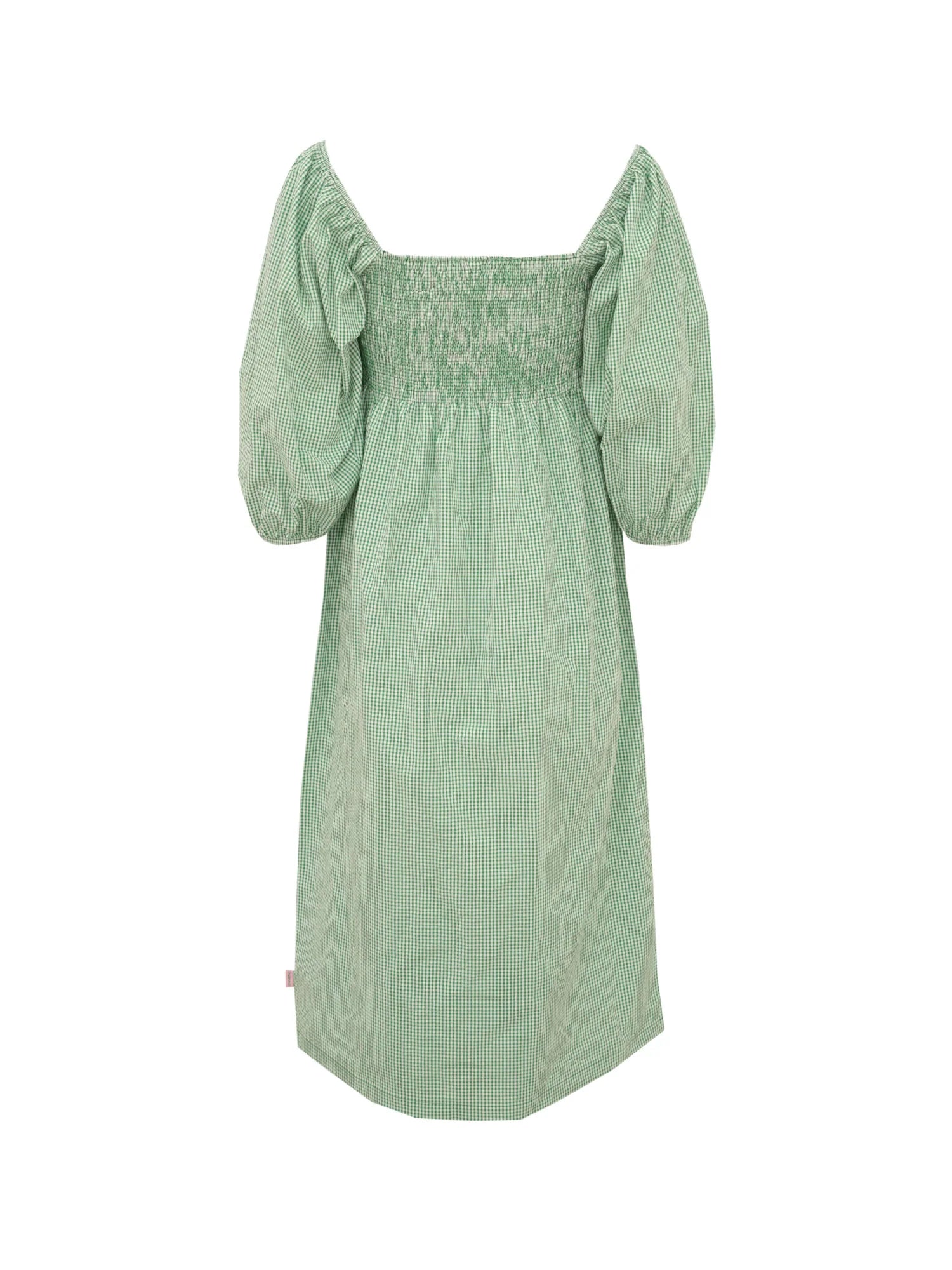 Esme Dress - Gingham Green