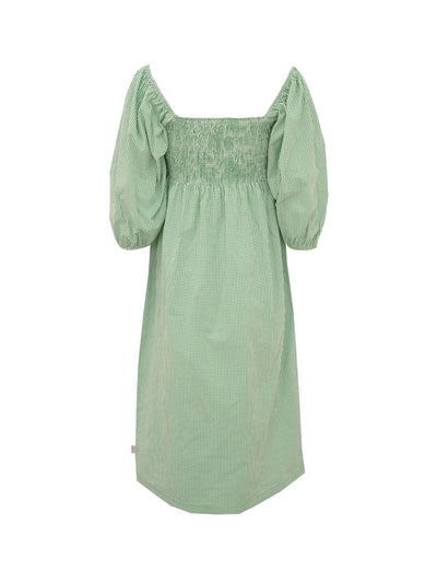 Esme Dress - Gingham Green
