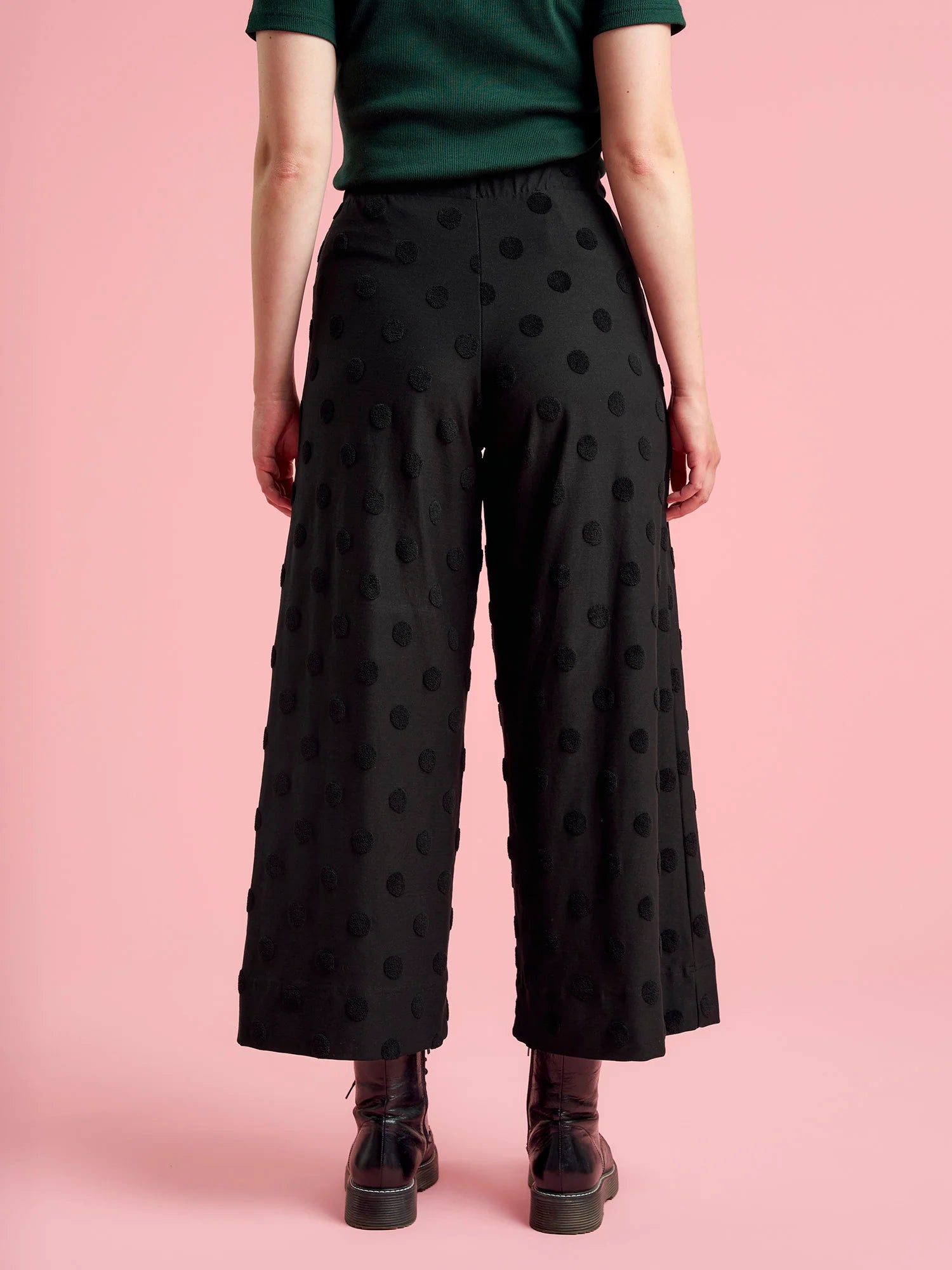 Alex Culottes - Black Big Dot