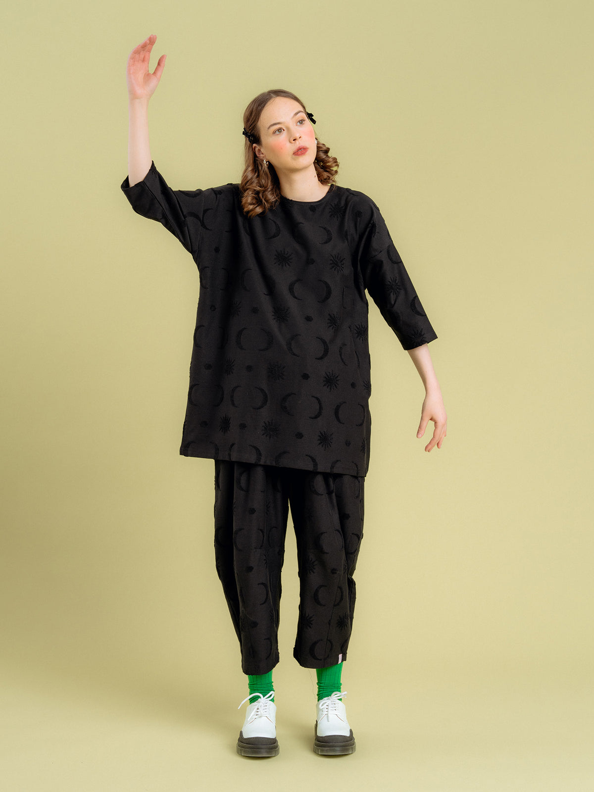 Bianca Long Shirt - Black Divine