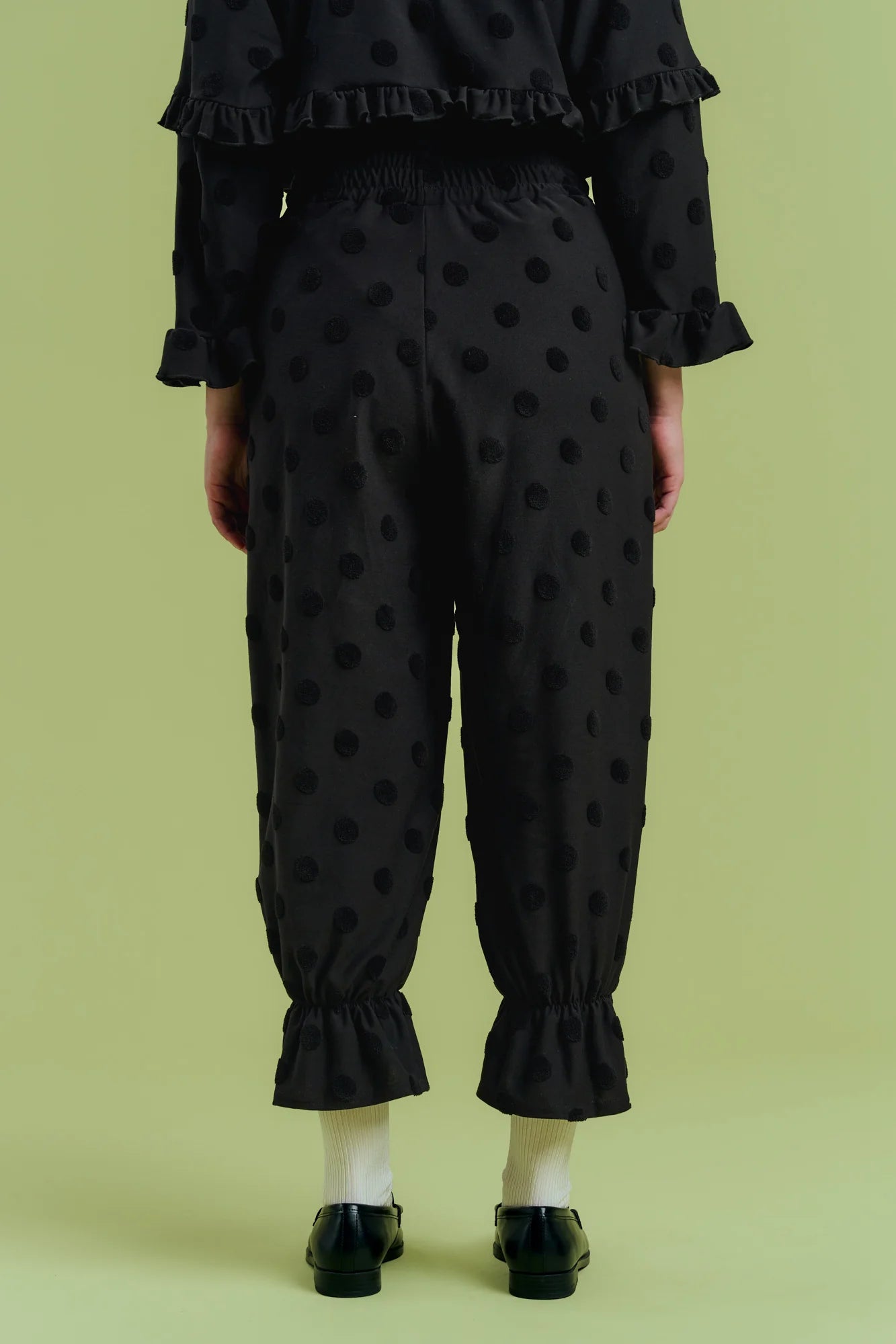 Charlie Trousers - Black Big Dot