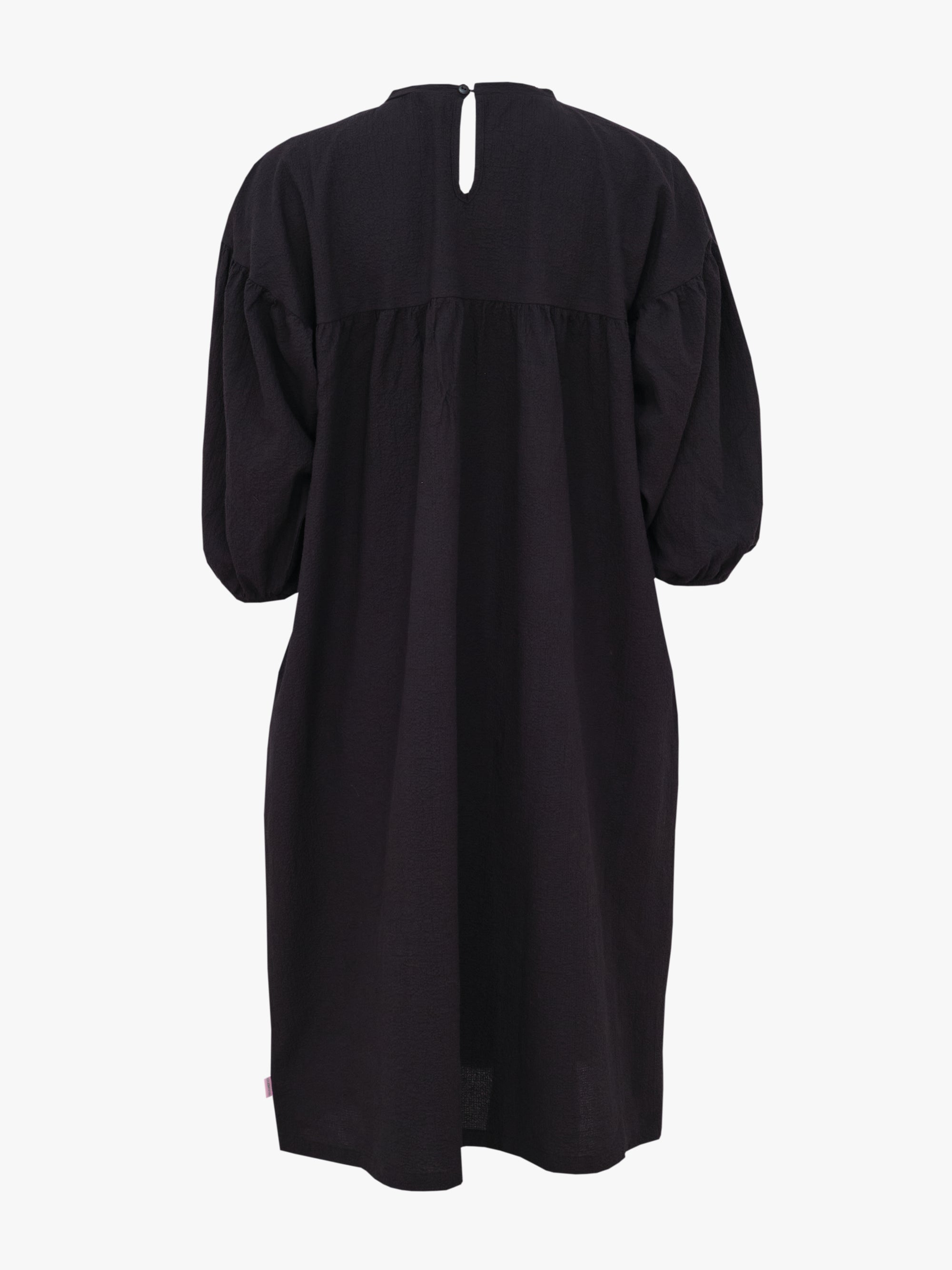 Evelyn Embroidered Dress - Black
