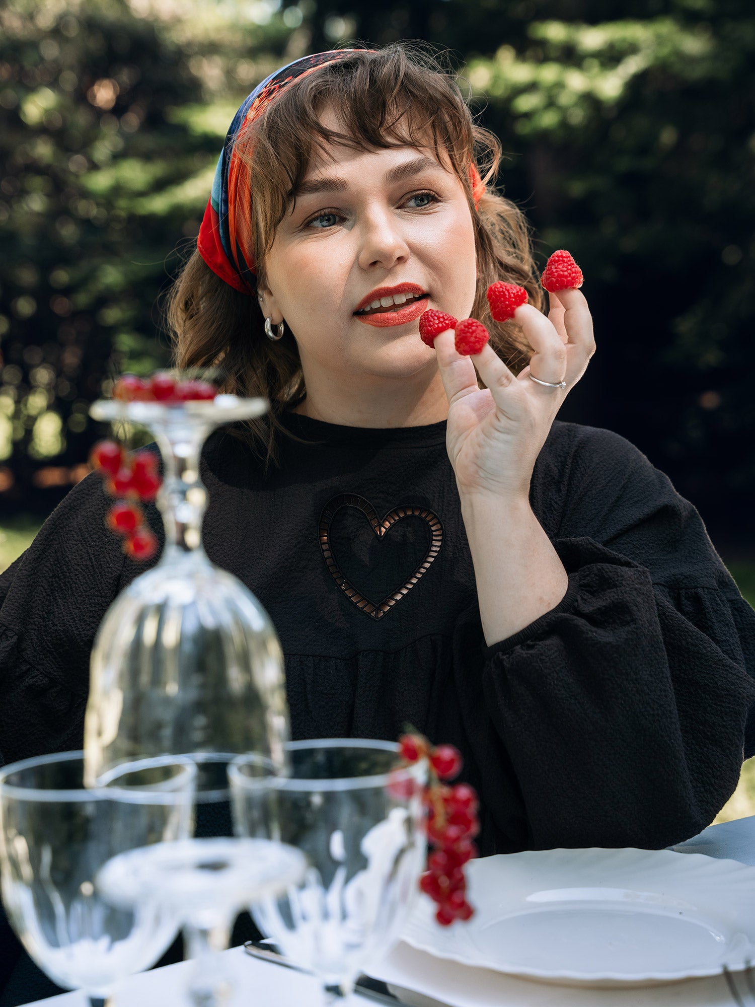 Evelyn Embroidered Dress - Black