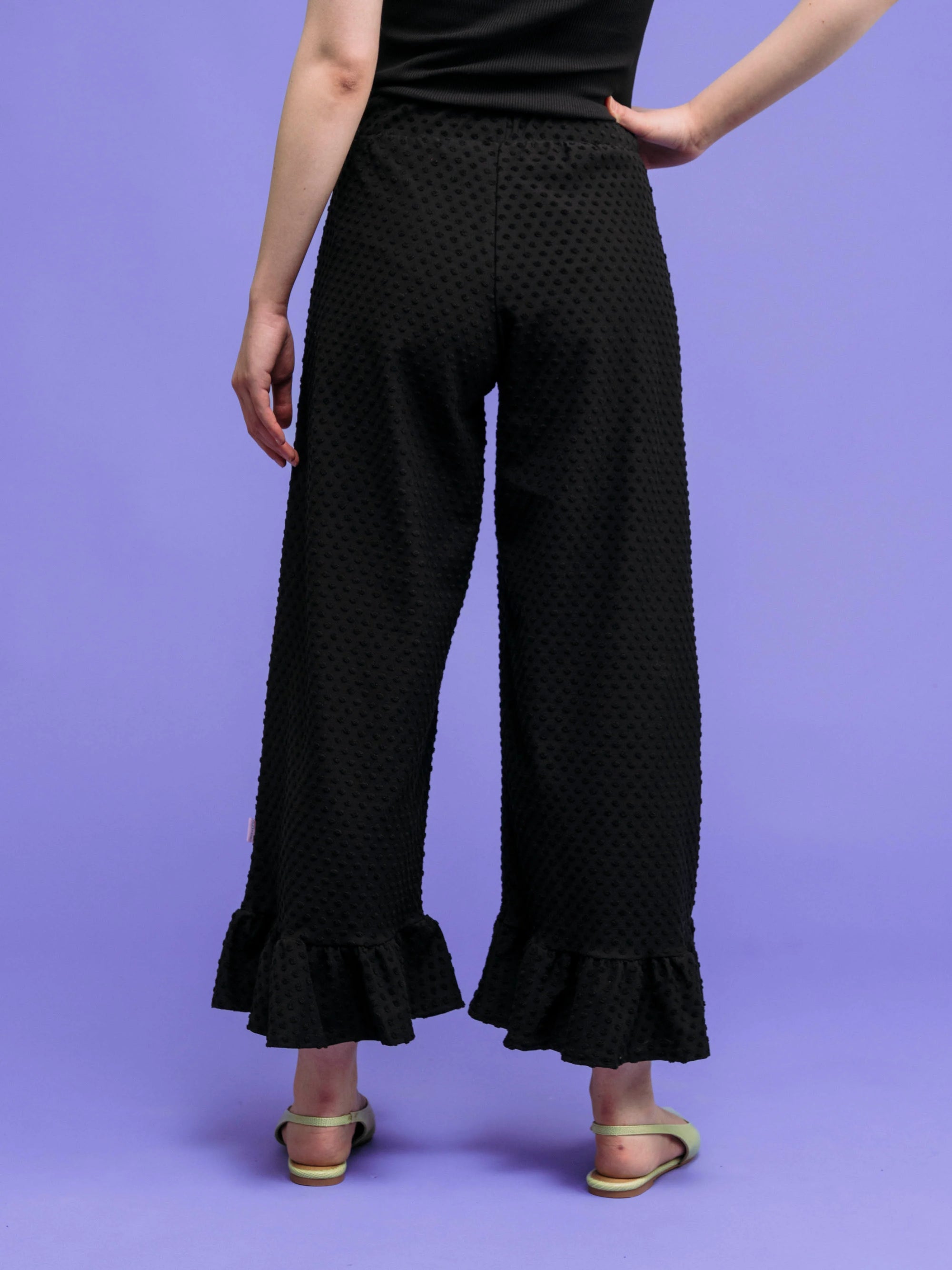 Lana Housut - Musta Dot