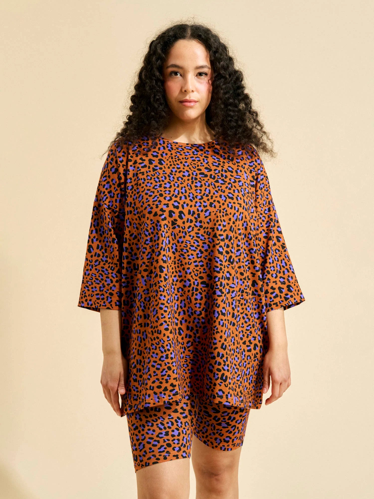 Lenita Oversize T-Paita - Leo Copper