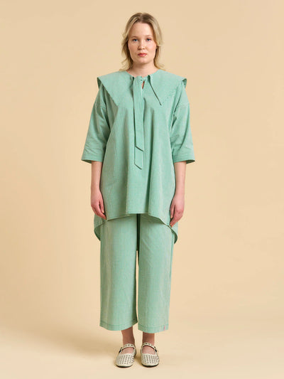 Guida Pants - Gingham Green