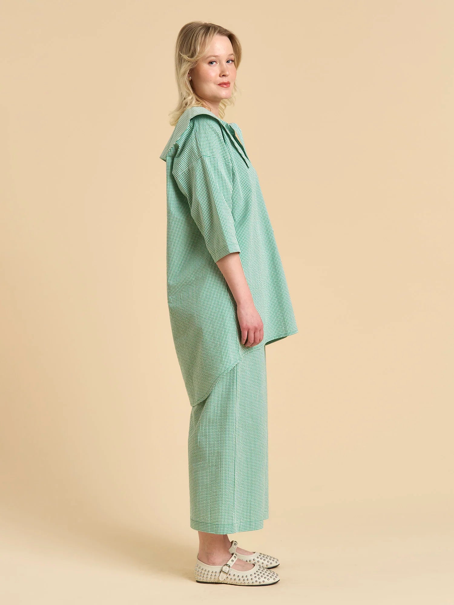 Lurder Shirtdress - Gingham Green