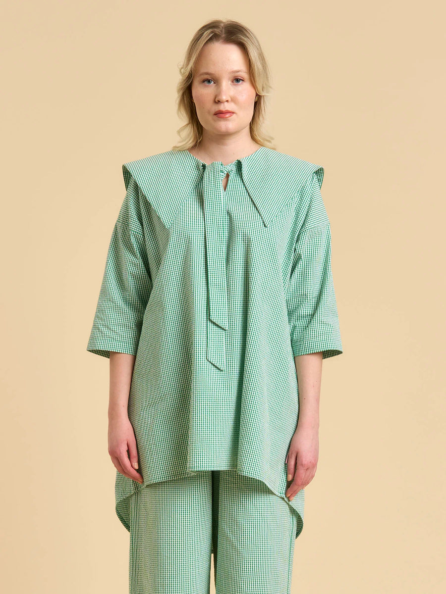 Lurder Shirtdress - Gingham Green