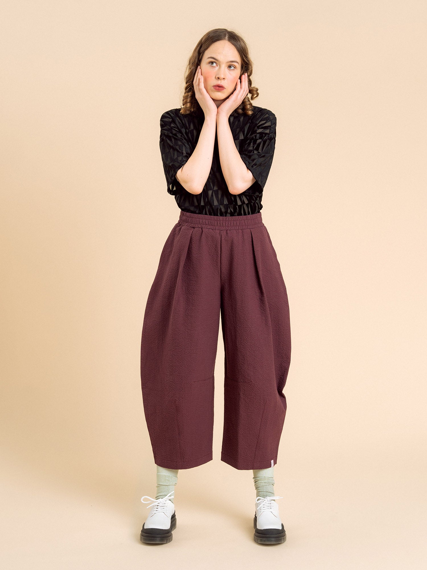 Magda Pants - Burgundy