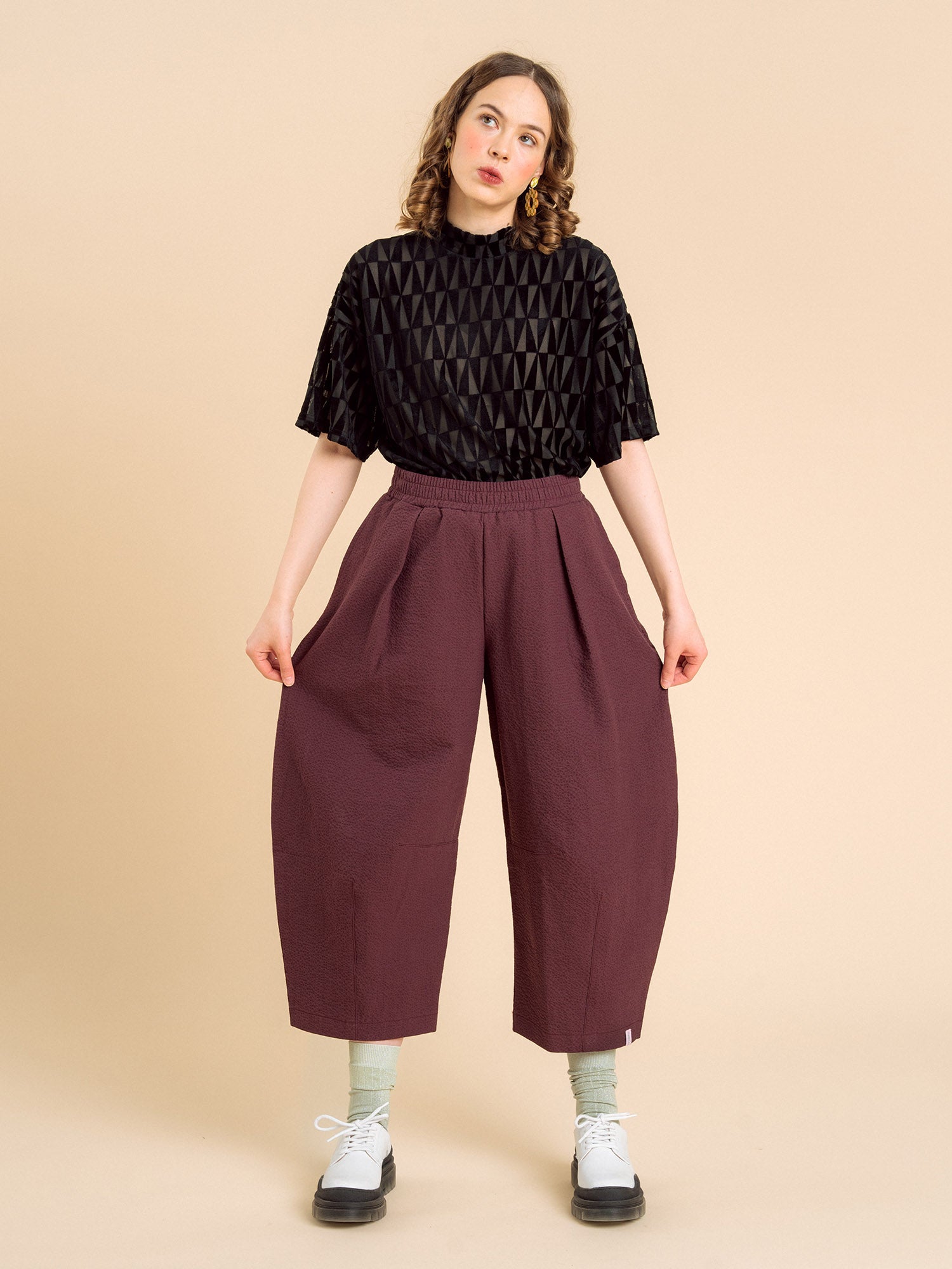 Magda Pants - Burgundy