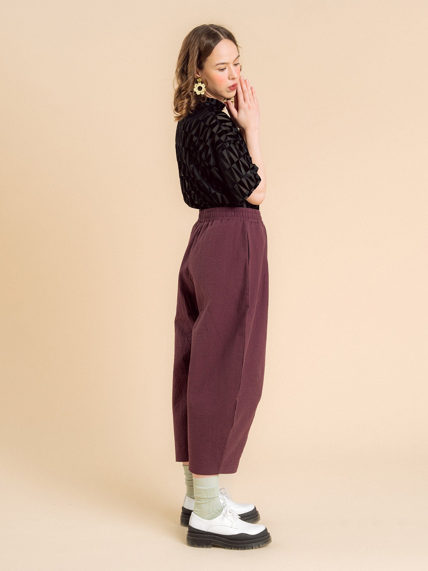 Magda Pants - Burgundy