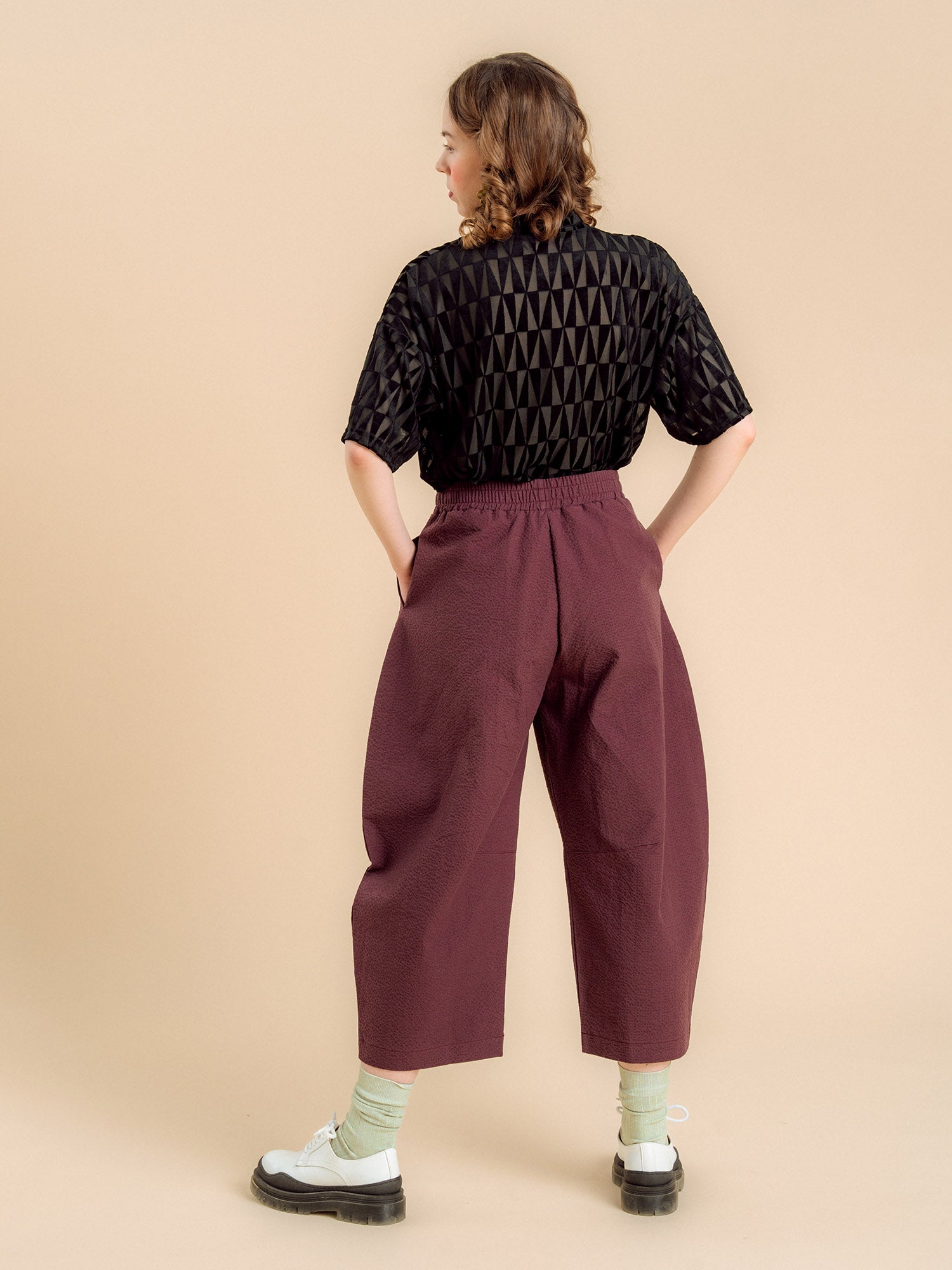 Magda Pants - Burgundy