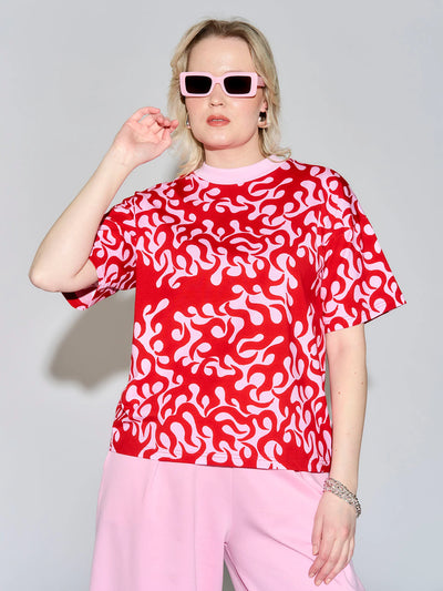 Maria T-Shirt - Tribal Red