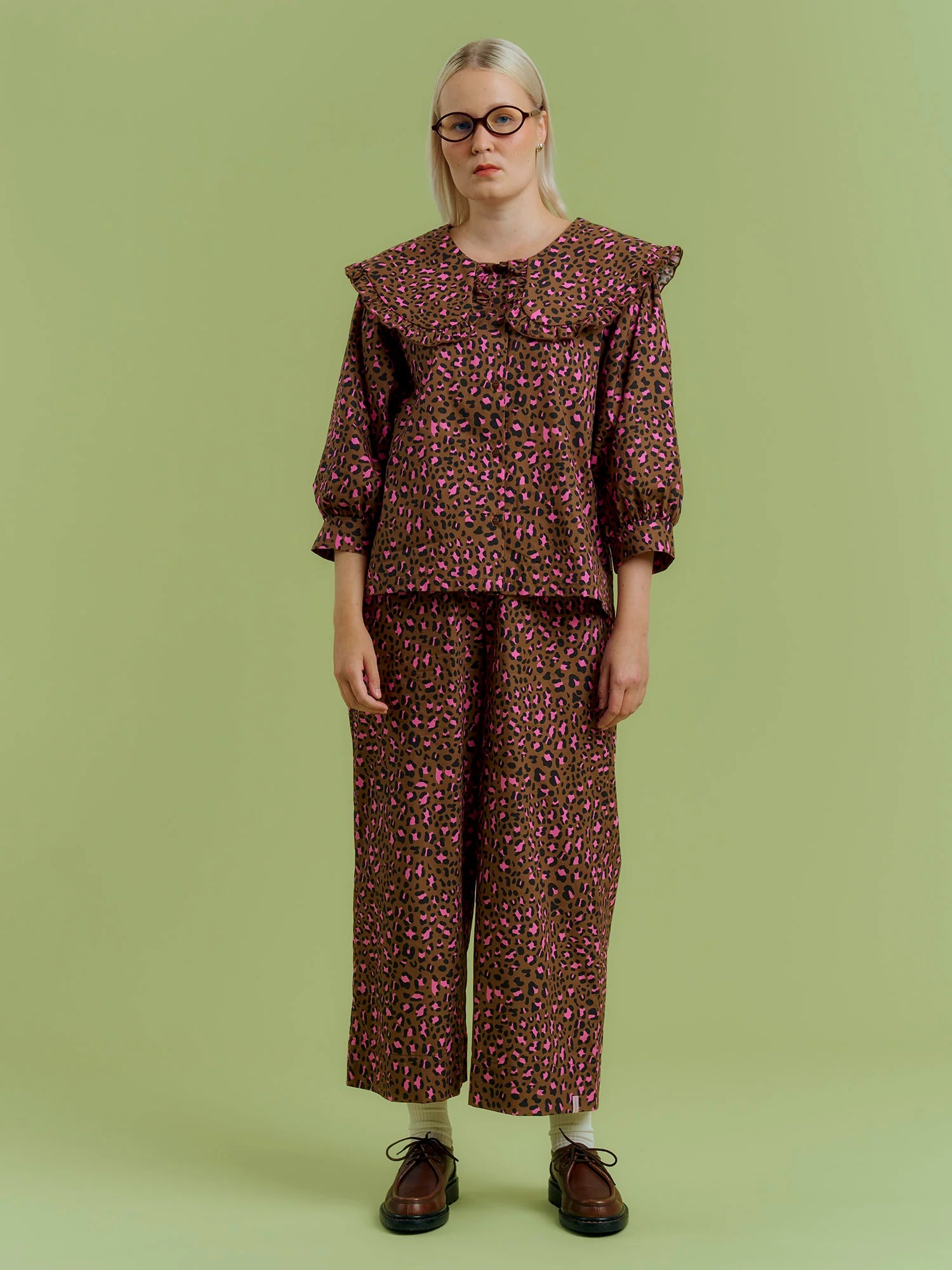 Milou Collar Shirt - Leo Brown