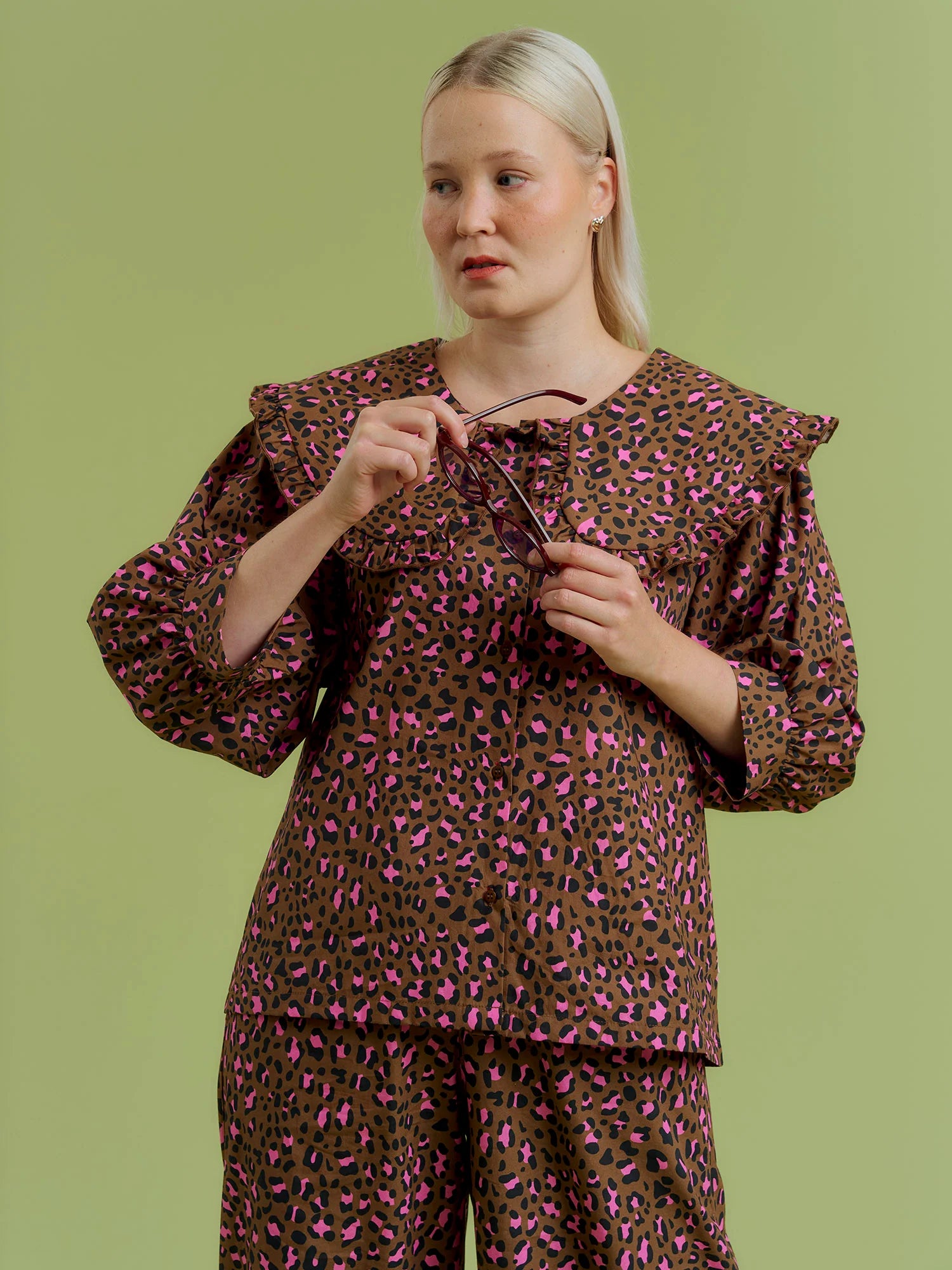 Milou Collar Shirt - Leo Brown