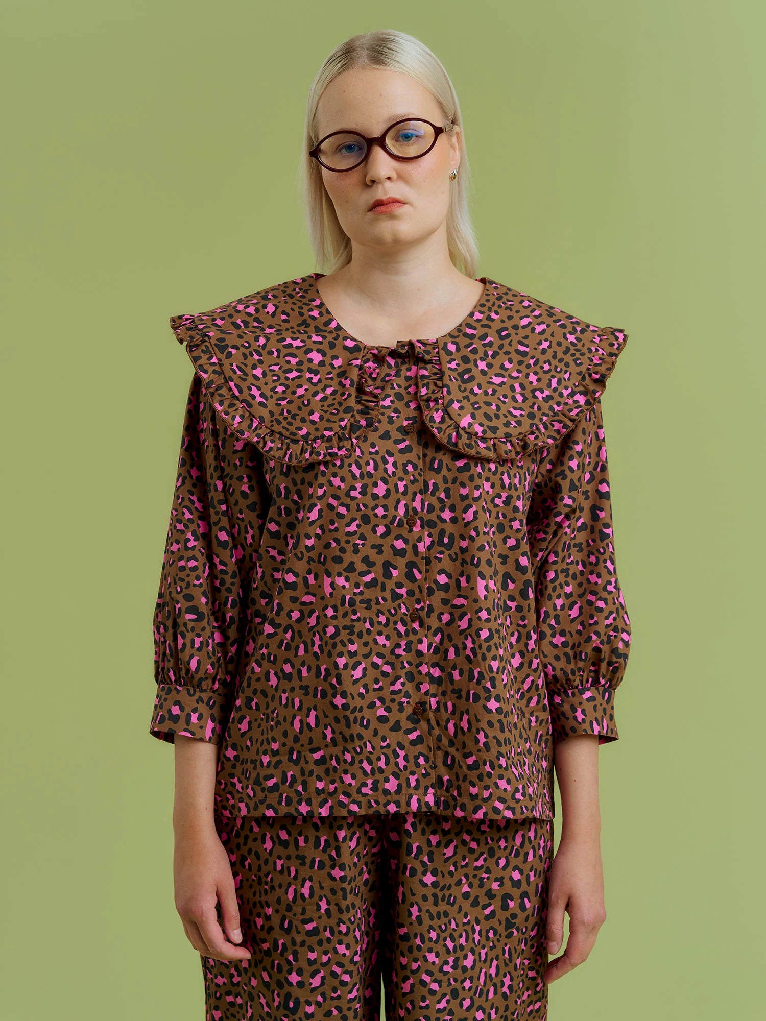 Milou Collar Shirt - Leo Brown