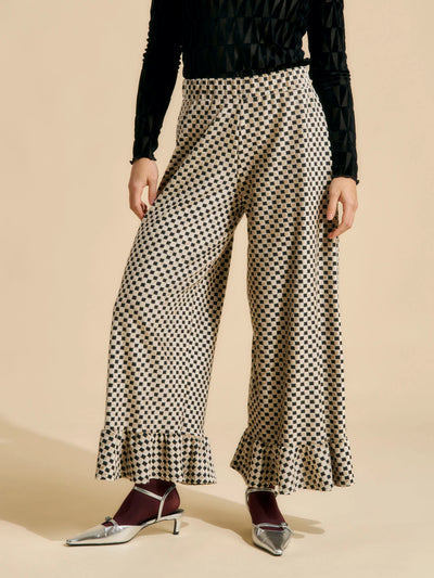 Nanda Pants - Chess Almond
