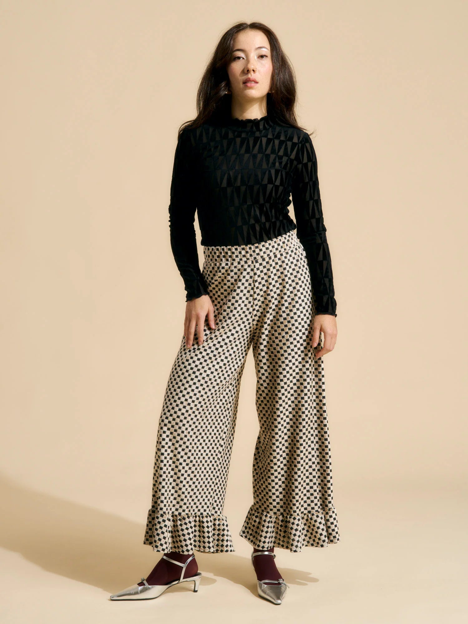 Nanda Pants - Chess Almond