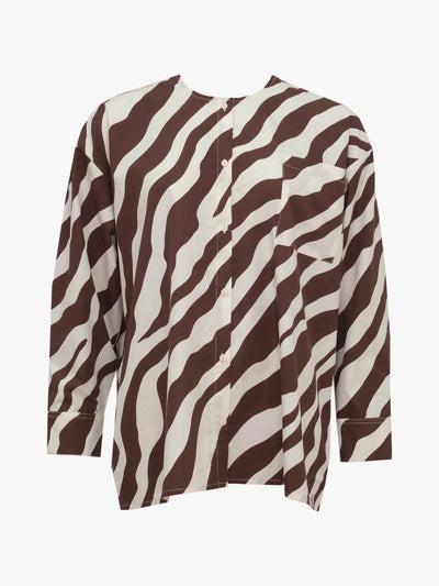 Nelly Shirt - Tiger Stripe Brown