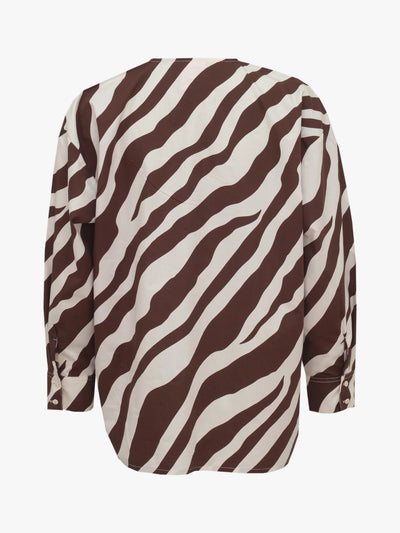 Nelly Shirt - Tiger Stripe Brown