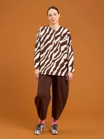 Nelly Shirt - Tiger Stripe Brown