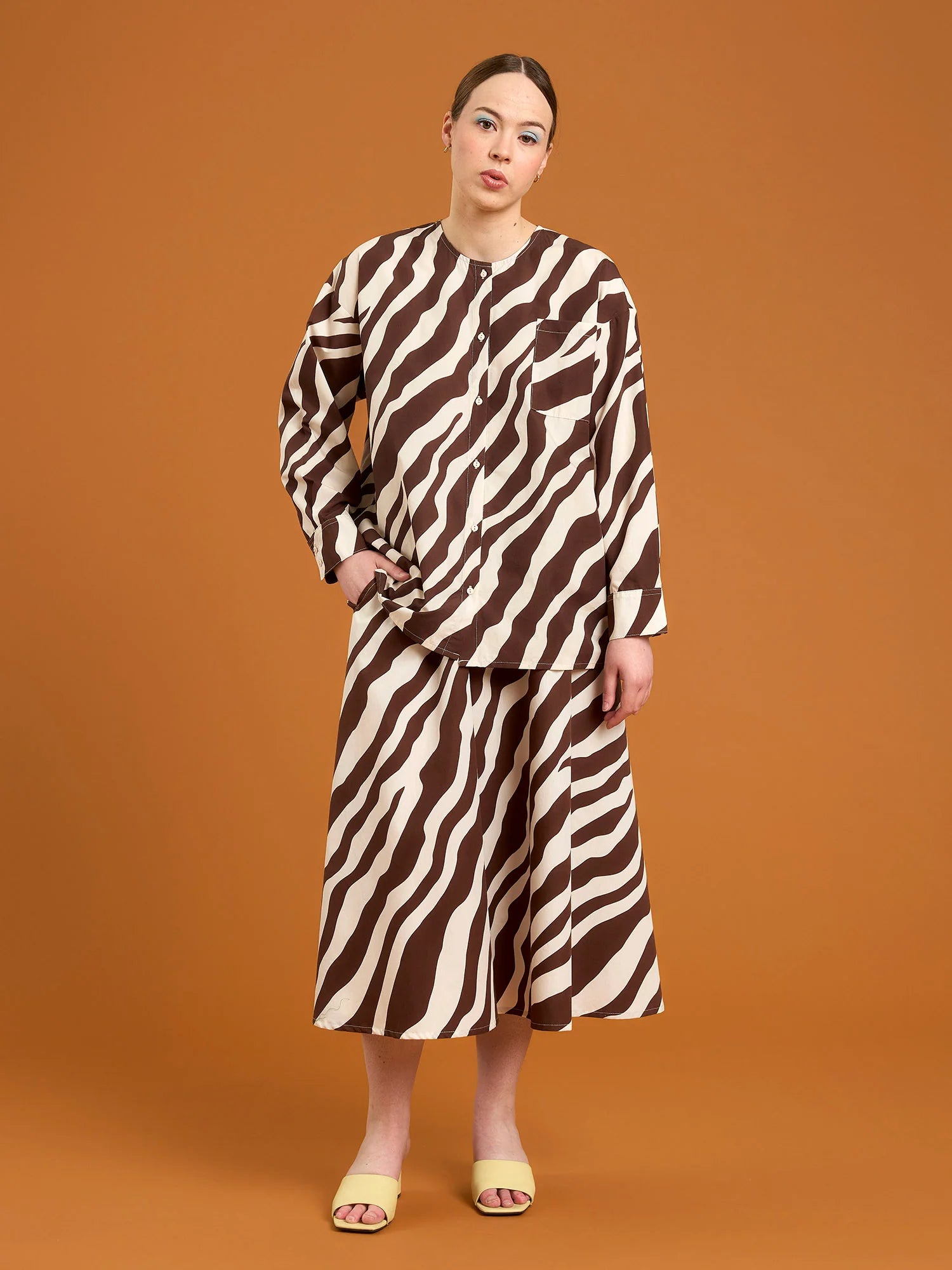 Nelly Shirt - Tiger Stripe Brown