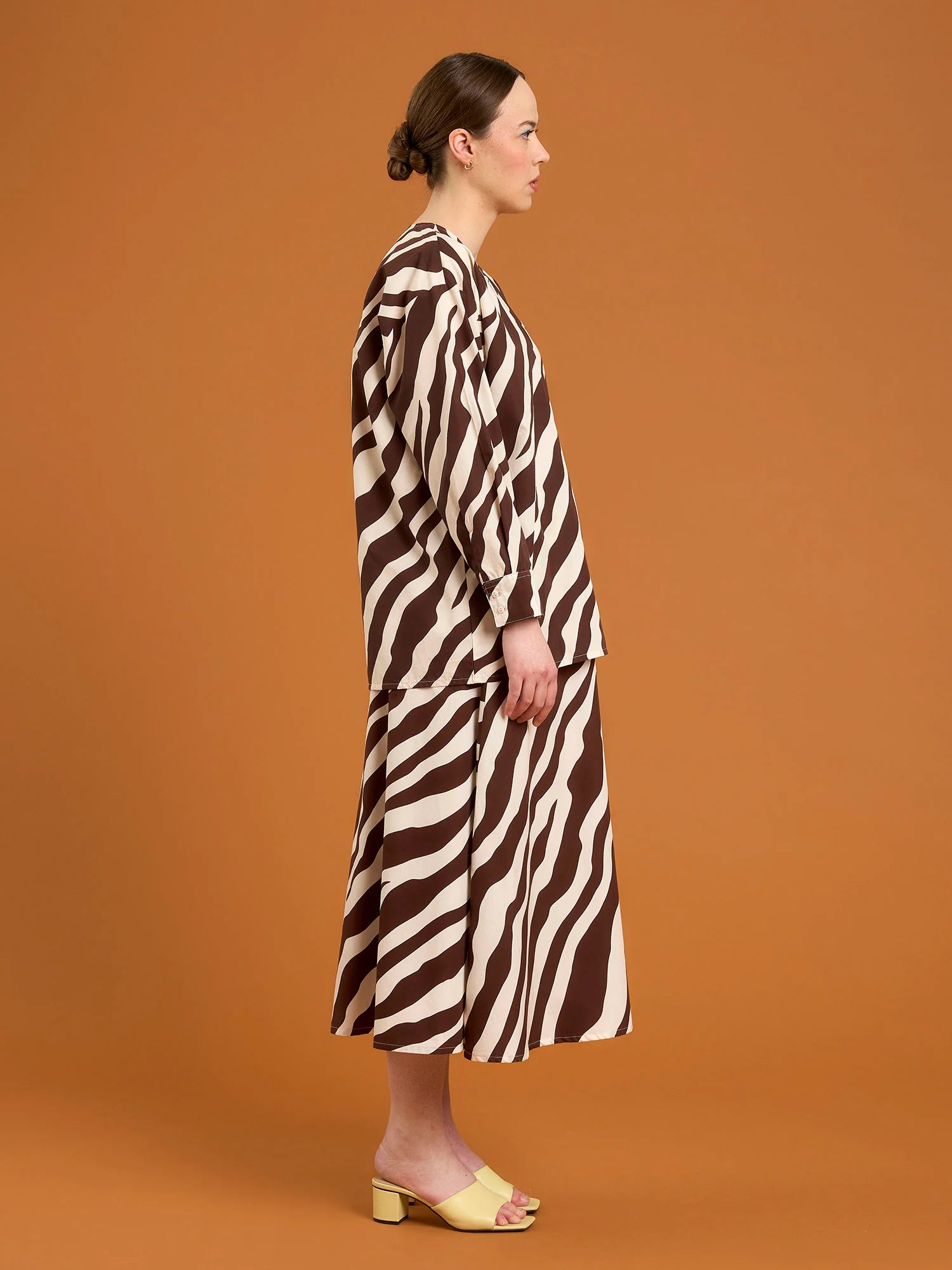 Viola Skirt - Tiger Stripe Brown