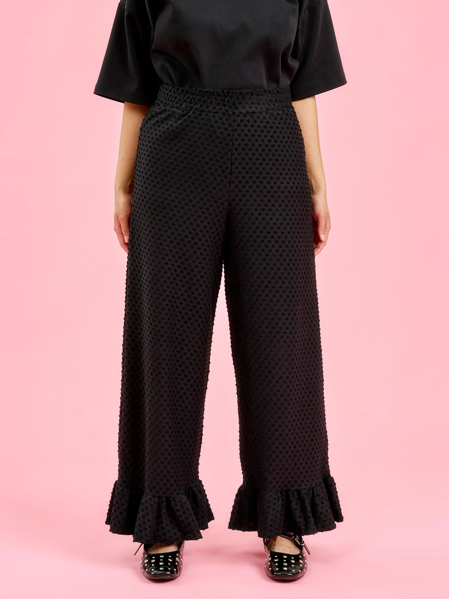 Flore Housut - Black Dot