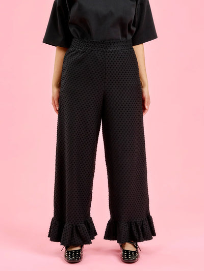 Flore Housut - Black Dot