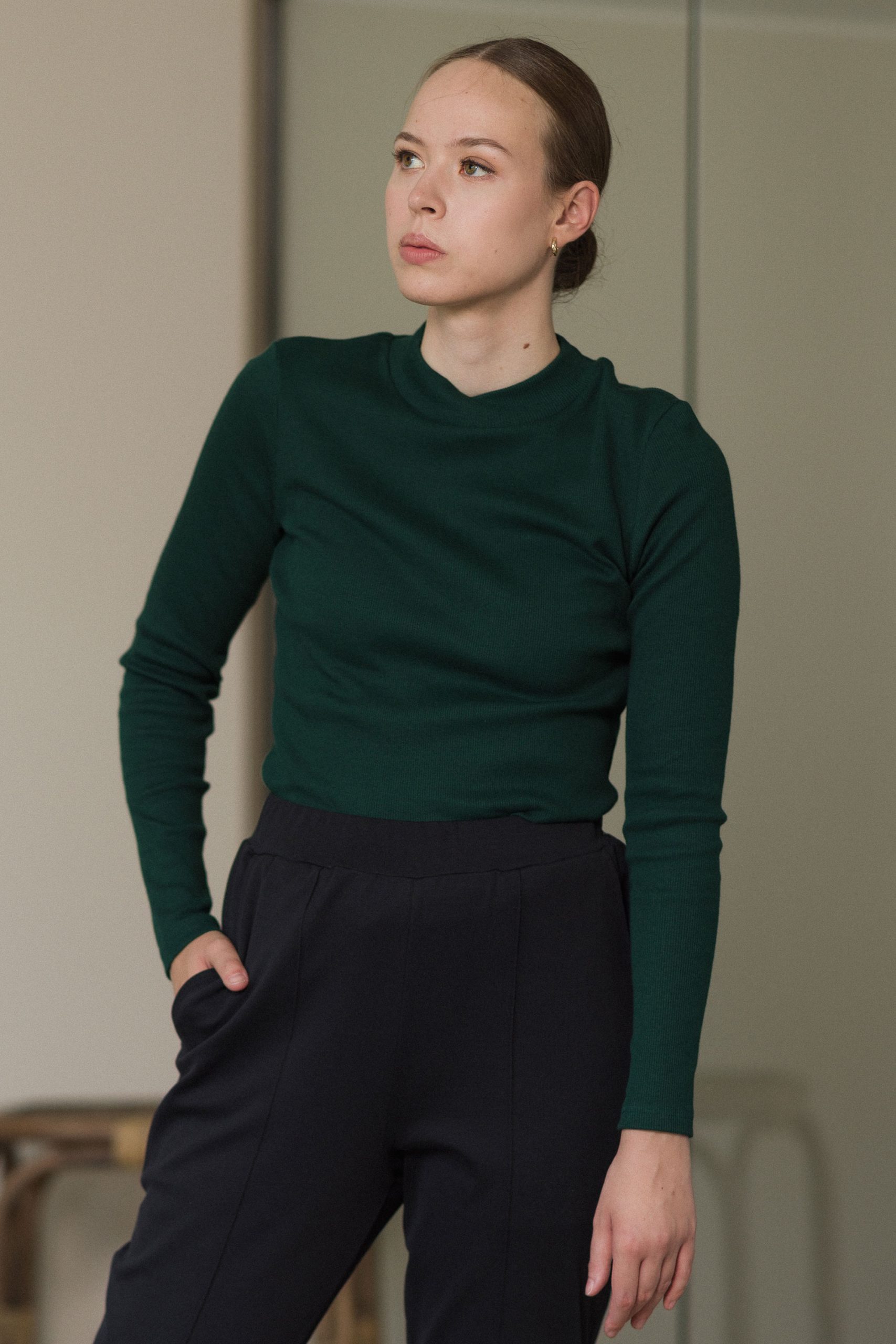 Rudi Shirt - Green Rib