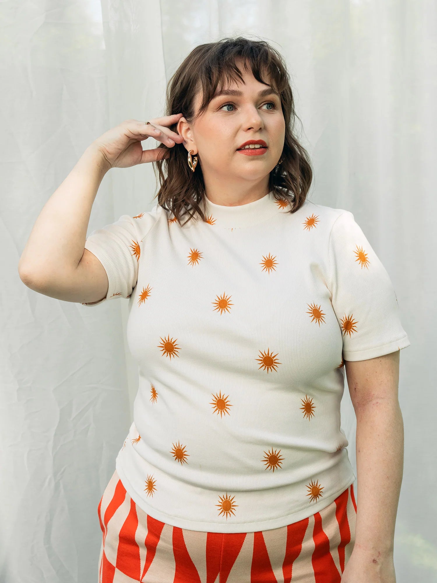 Rute Rib Shirt - Golden Sun