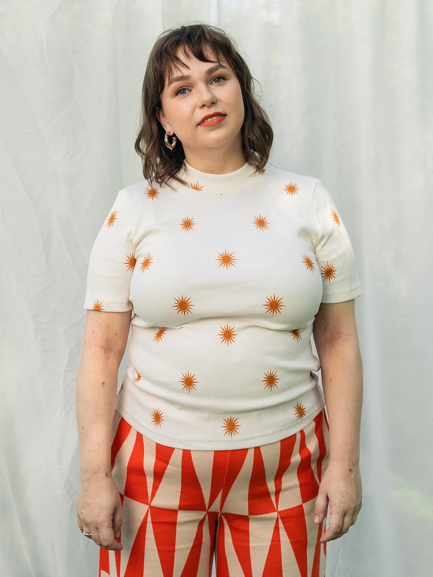 Rute Rib Shirt - Golden Sun