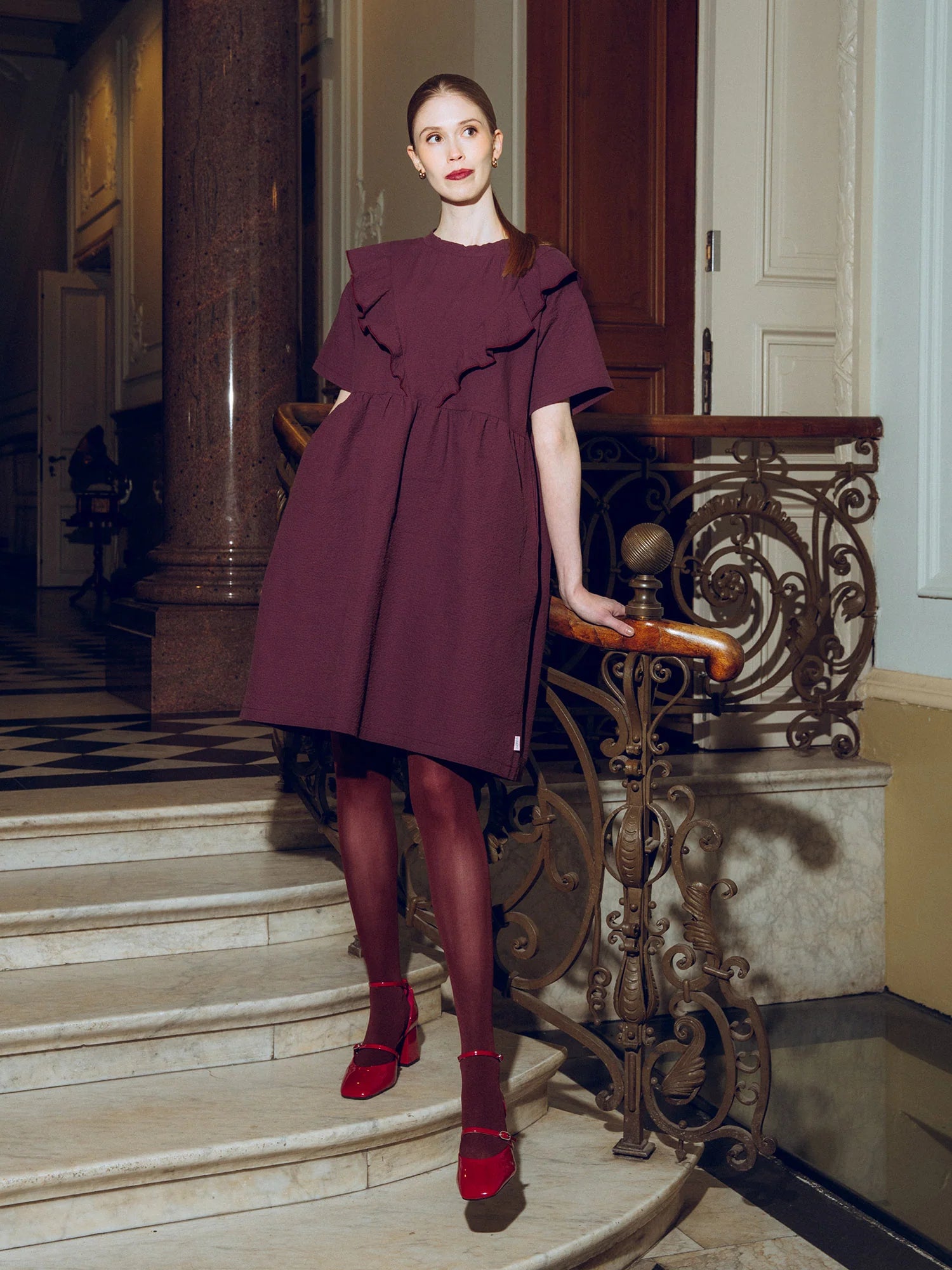 The 3D Pantyhose 50den - Burgundy Dream