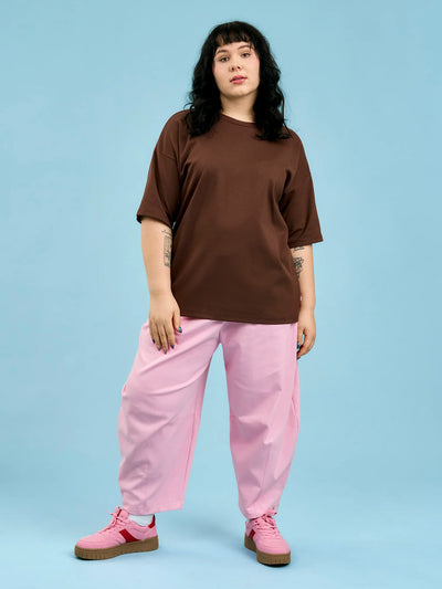 Queenie T-Paita - Dark Brown