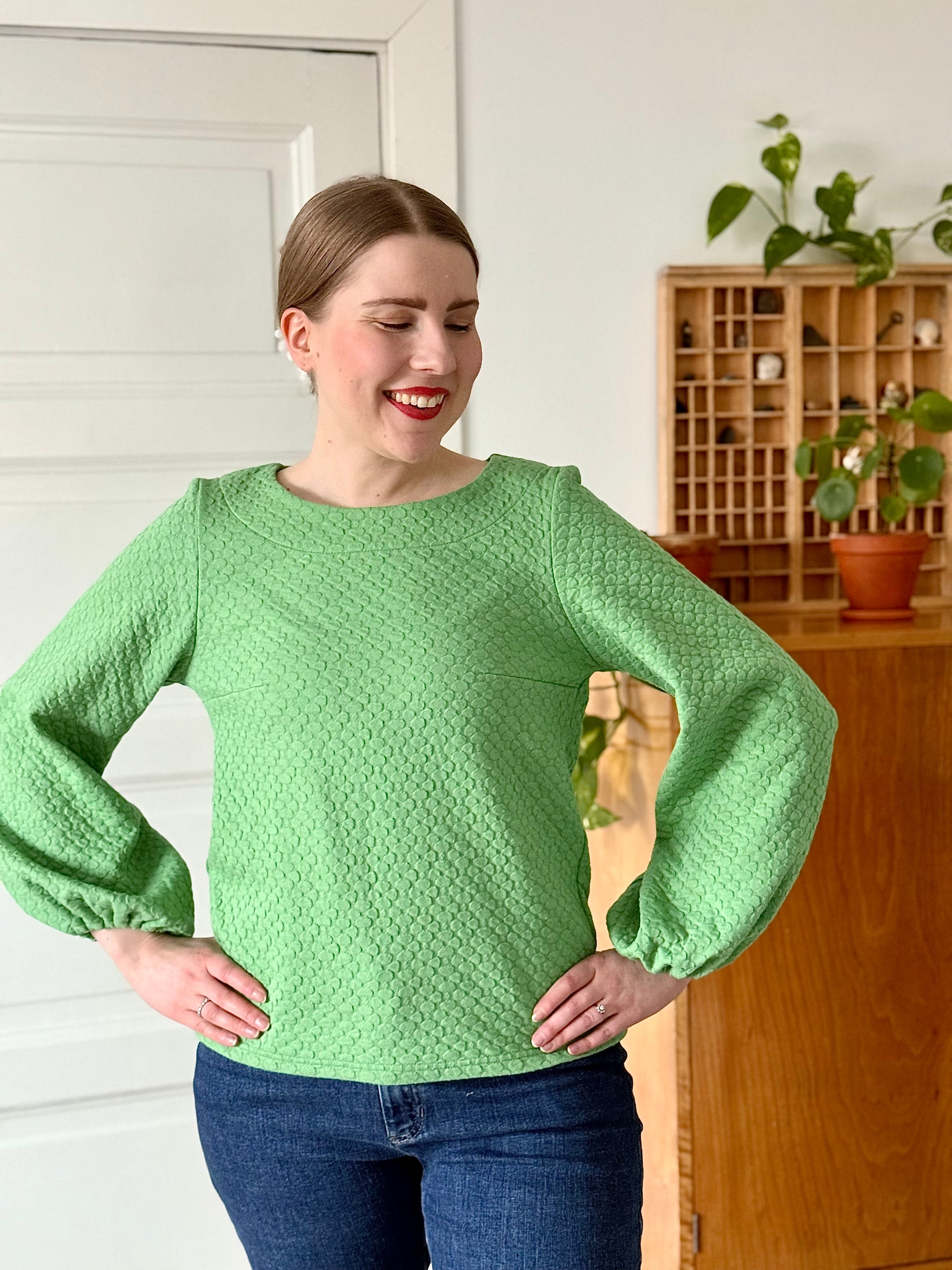 Aava Puuvillapaita - Pistaasi