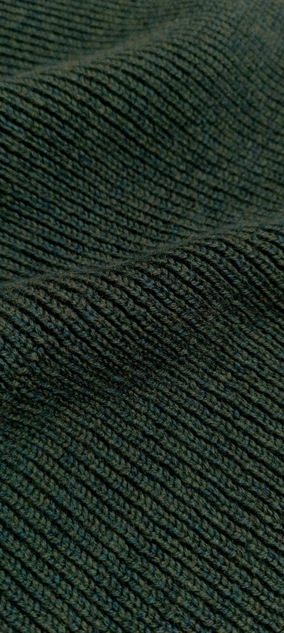 Wool Hat - Green Melange