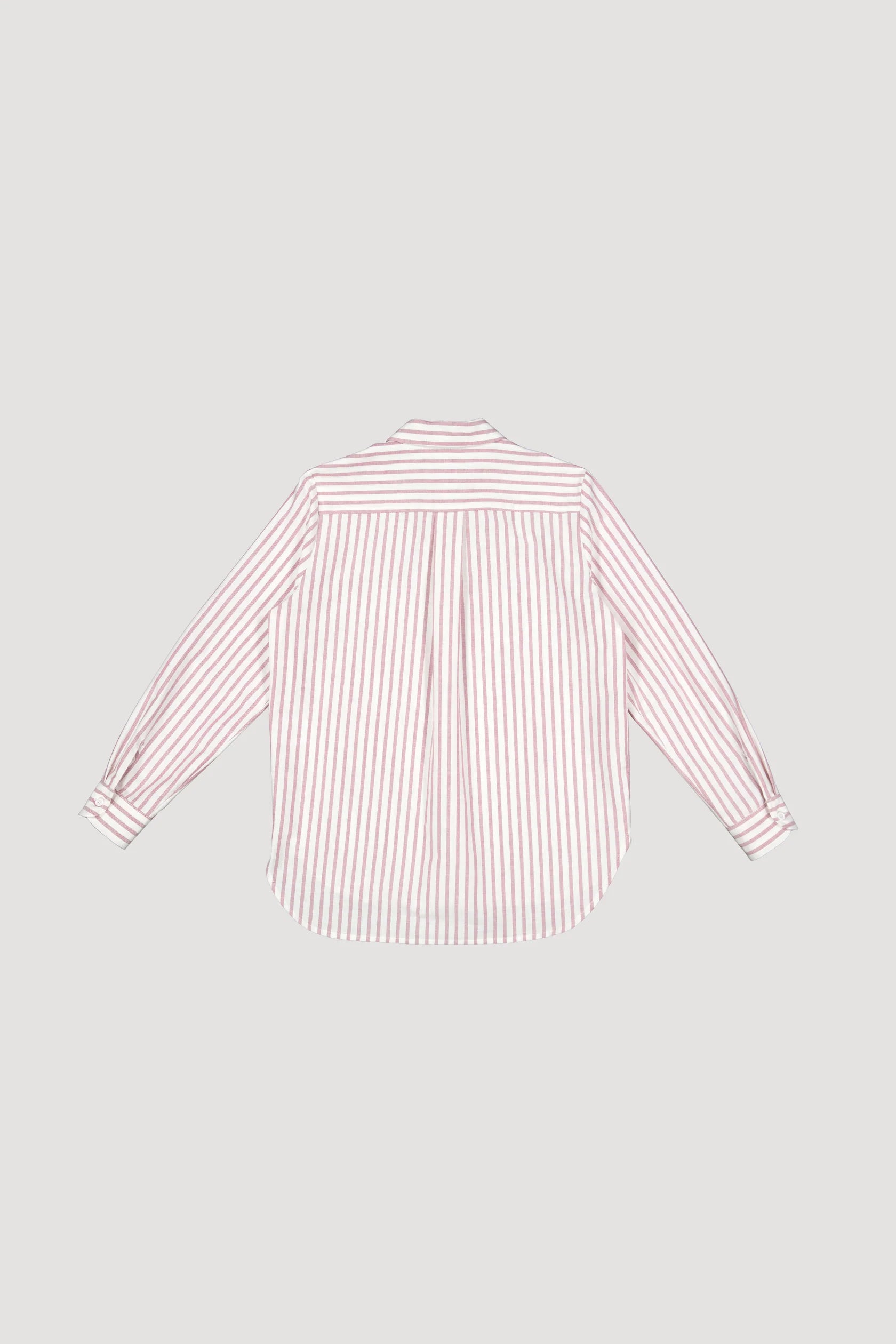 Oxford Cotton Shirt - Red Stripes