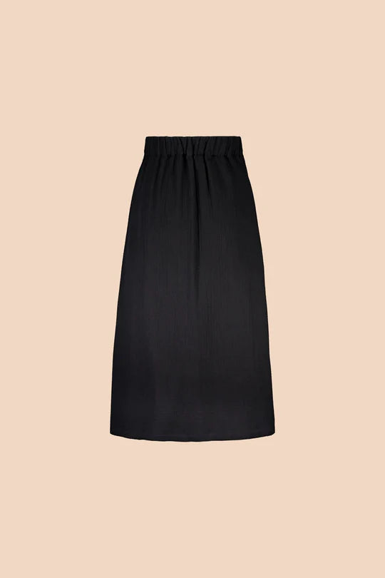 Button Skirt - Black