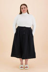 Button Skirt - Black