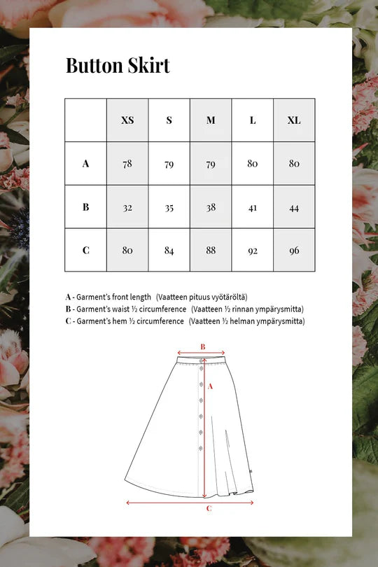 Button Skirt - Black