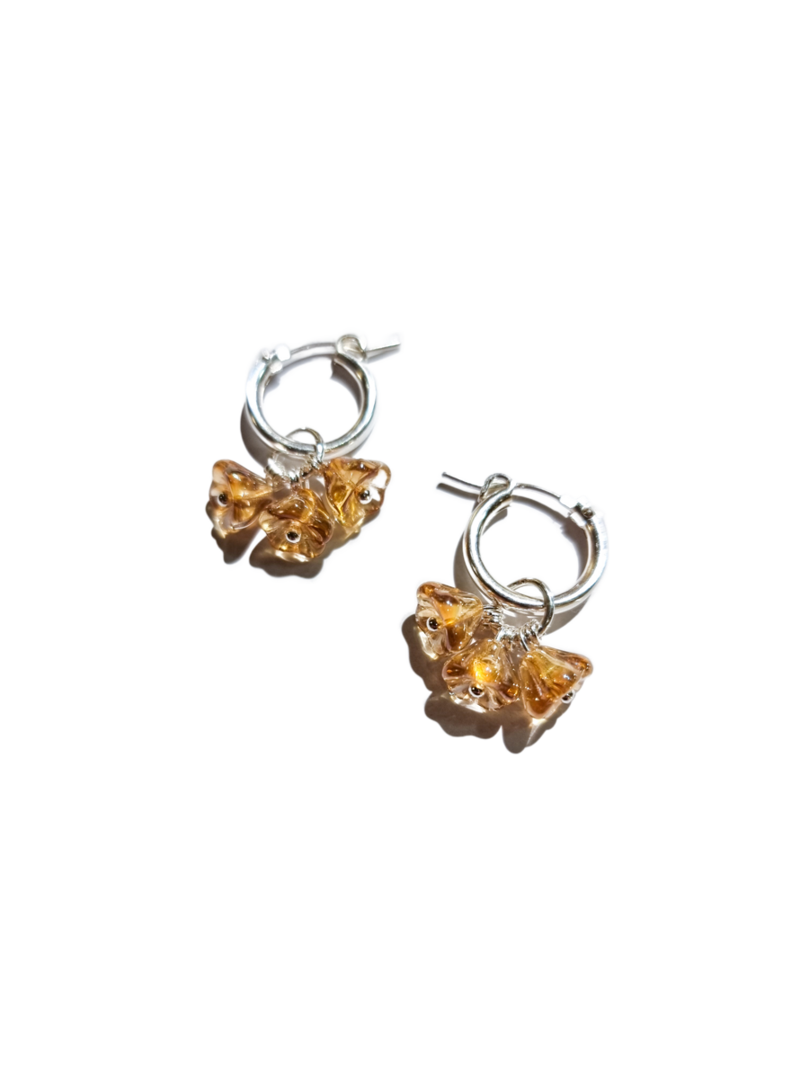 Blooming Sorbet Champagne 925 Silver - korvakorut