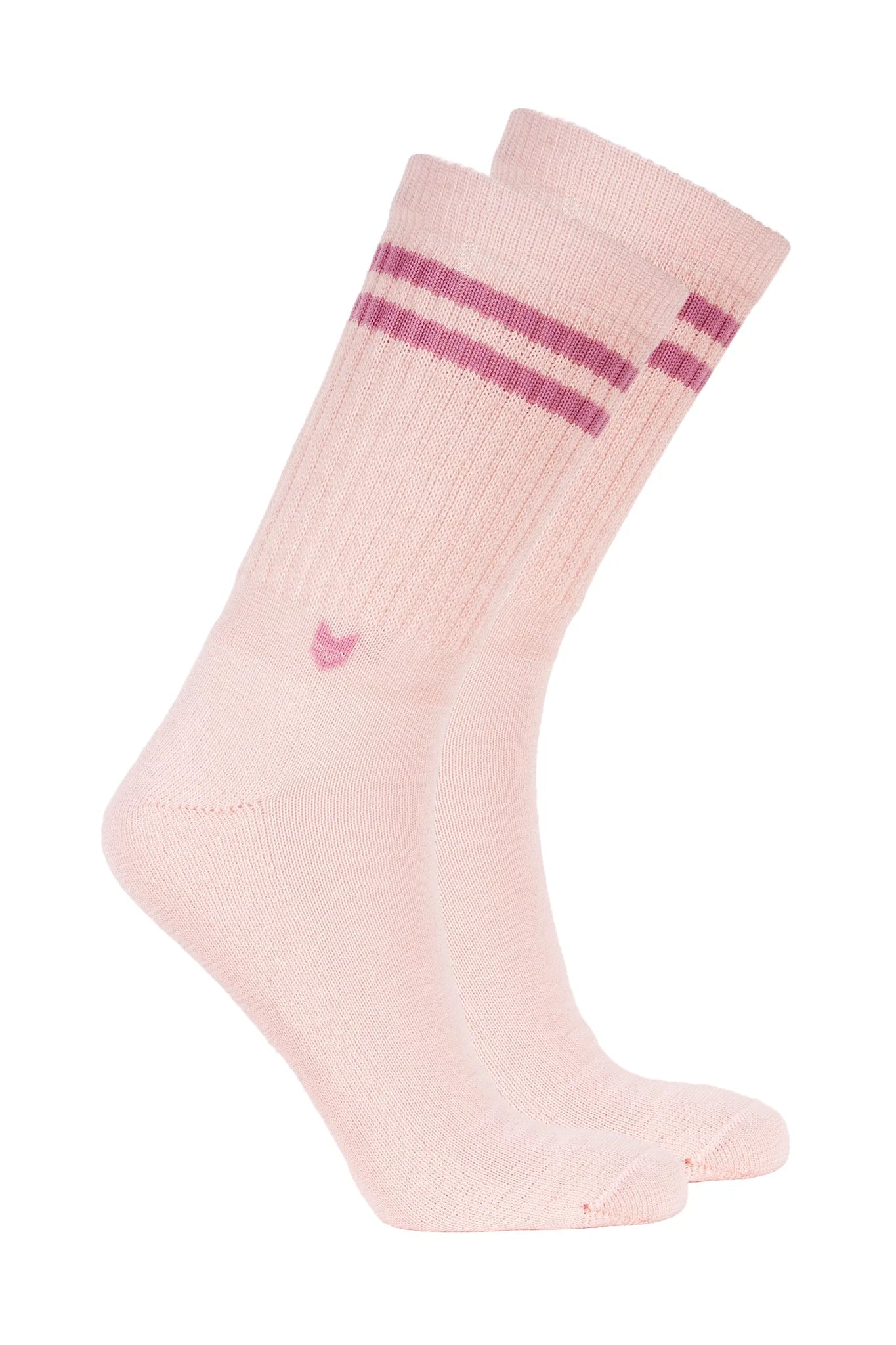 Vai-ko Crew Merino Wool Sock - Powder/Hazy Pink