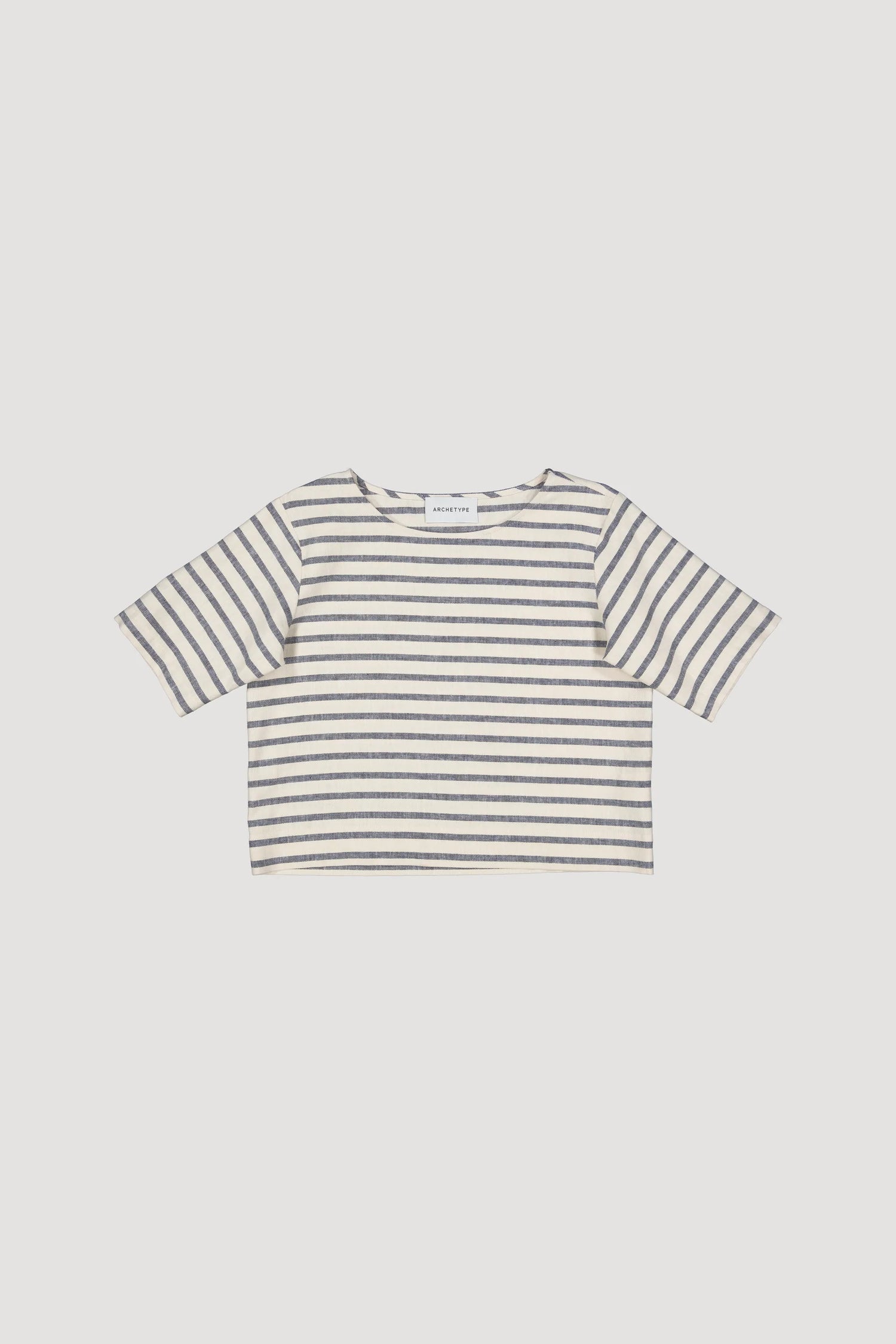 Striped Cropped Shirt