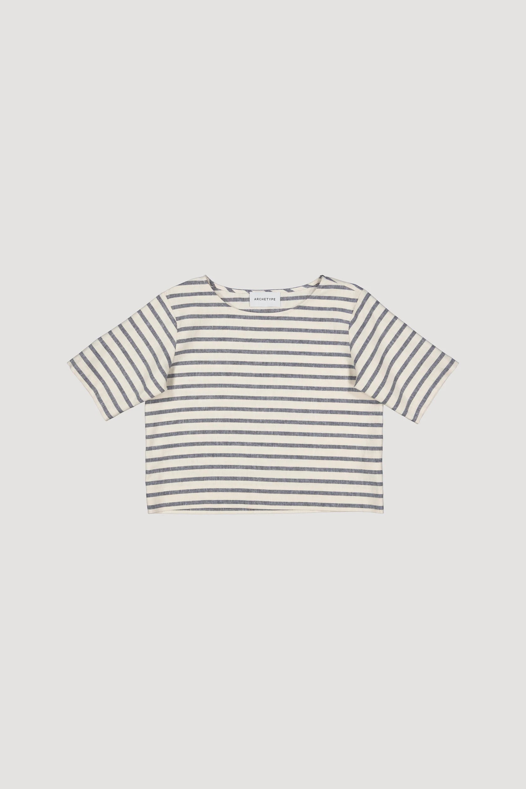 Striped Cropped Shirt