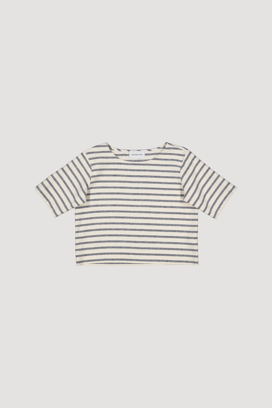 Striped Cropped Shirt