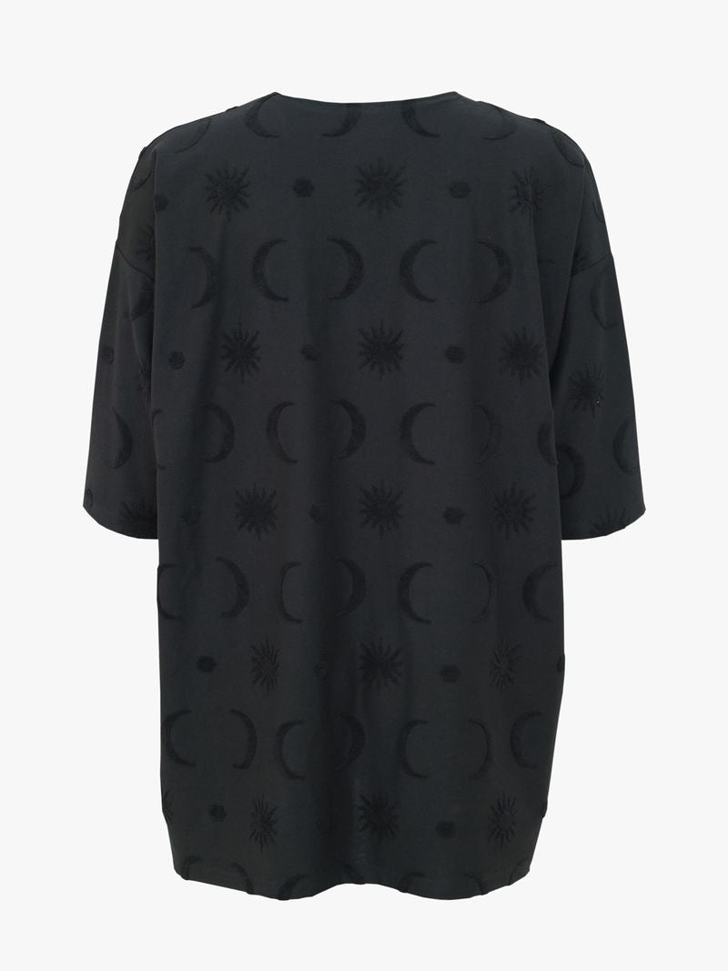 Bianca Long Shirt - Black Divine
