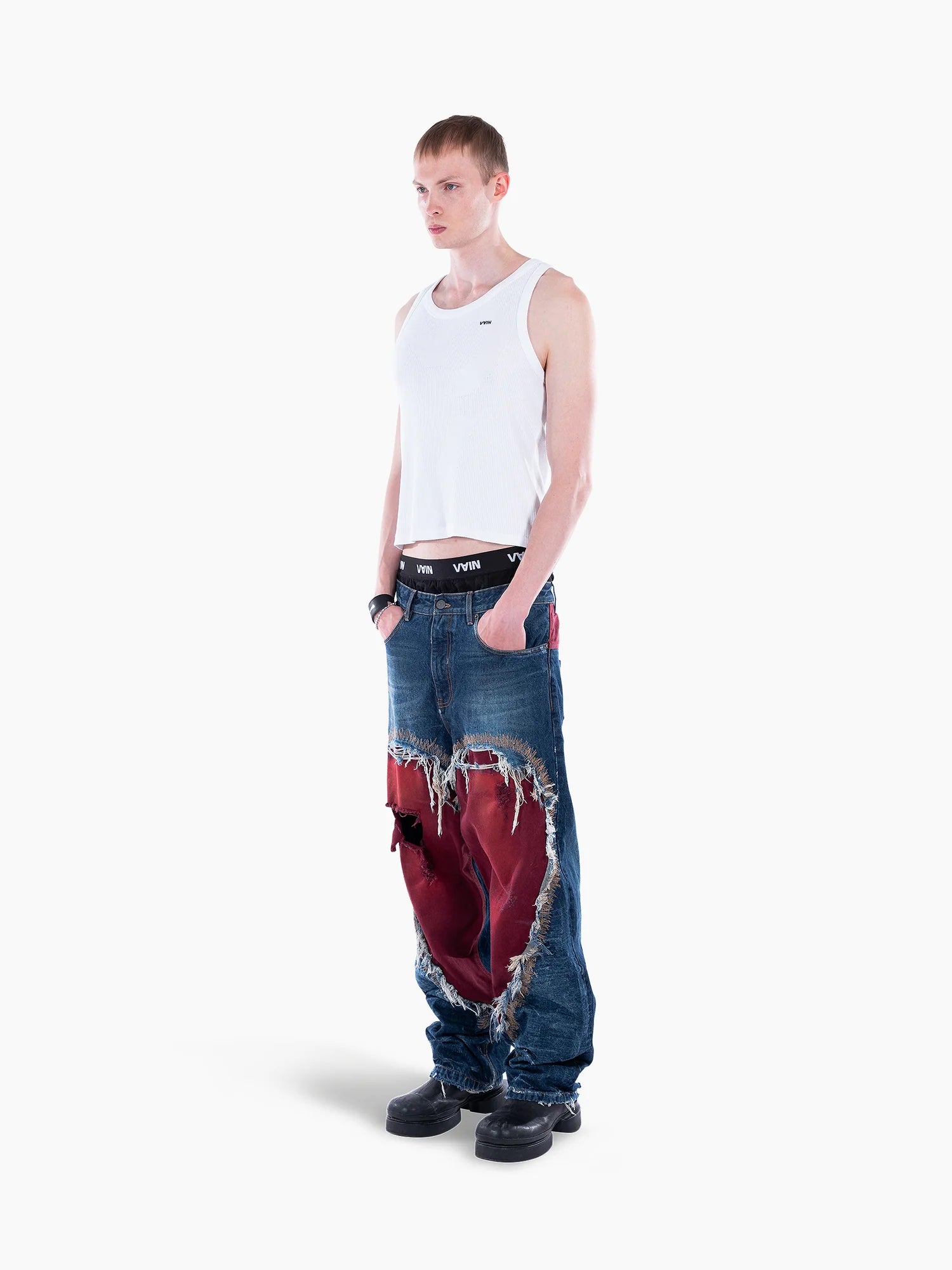 Heart Cut Out Jeans